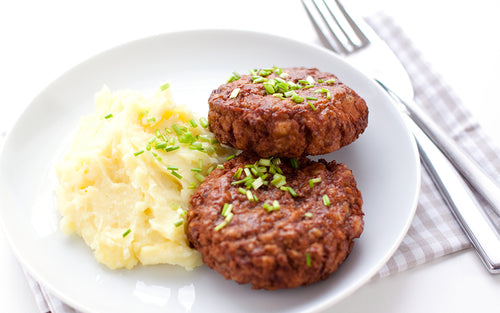 Rezept Buletten mit Kartoffelbrei