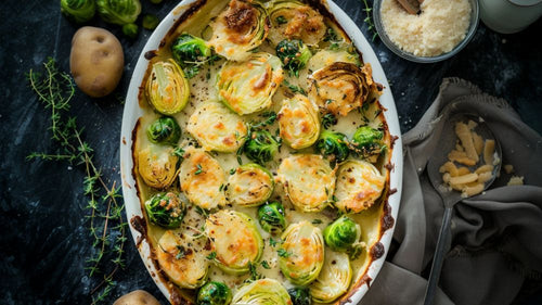 Rezept Rosenkohlgratin mit Kruste