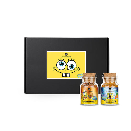 Geschenk-Box mit Spongebob Vorderseite